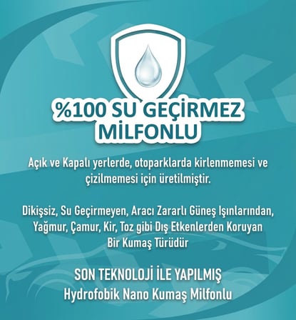 REEDER REEV FANCY Özel Tasarım Çift Kat Miflonlu Branda - UV Filtreli Su İtici Kılıf