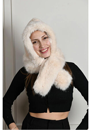 Peluş Şapka Atkı – Yumuşacık, Sıcak ve Şık