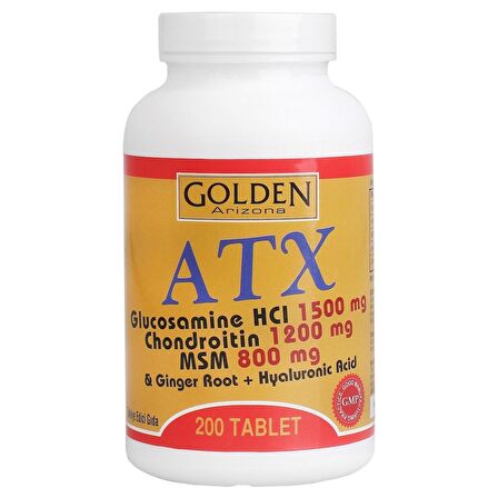 GOLDEN ARİZONA ATX Glucosamine Chondroitin Msm 2 KUTU 400 TABLET