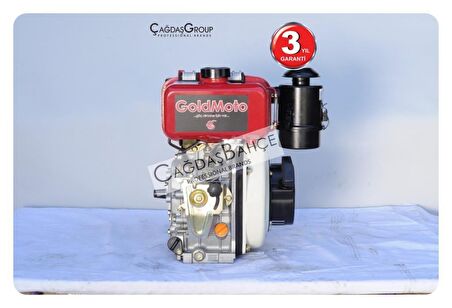 GoldMoto GM170FE-C Dizel Motor 5 Hp Marşlı Krank Mili Kamalı