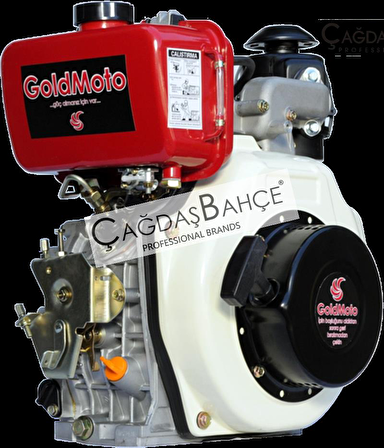 GoldMoto GM178F-C Dizel Motor 7 Hp İpli Krank Mili Kamalı