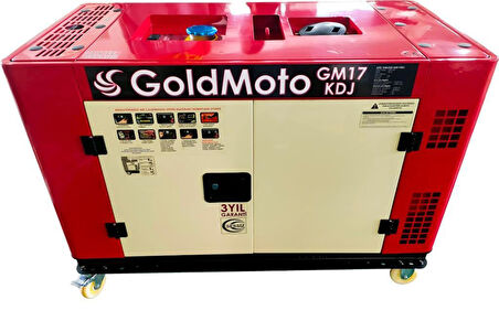 GoldMoto GM17KTDJ Dizel Jeneratör 16Kva Trifaze Marşlı Kabinli