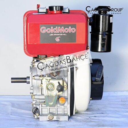 GoldMoto GM186FAE-B Dizel Motor 10 Hp Marşlı Krank Mili Kamalı