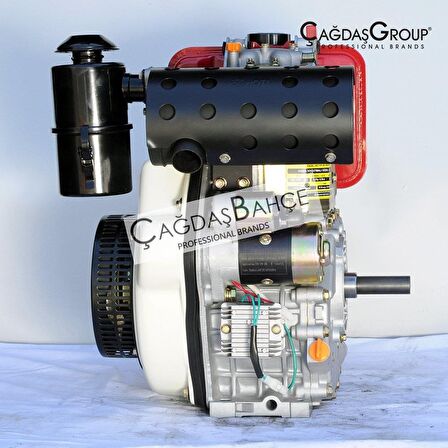 GoldMoto GM186FAE-B Dizel Motor 10 Hp Marşlı Krank Mili Kamalı