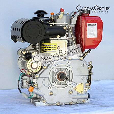 GoldMoto GM186FAE-B Dizel Motor 10 Hp Marşlı Krank Mili Kamalı