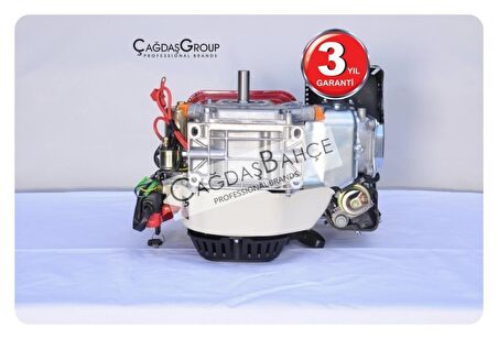 GoldMoto GM200E Benzinli Motor 6.5 Hp Marşlı Krank Mili Kamalı