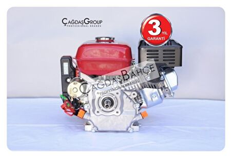 GoldMoto GM200E Benzinli Motor 6.5 Hp Marşlı Krank Mili Kamalı