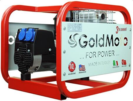 GoldMoto GM4BJBS Benzinli Jeneratör 4Kva Monofaze