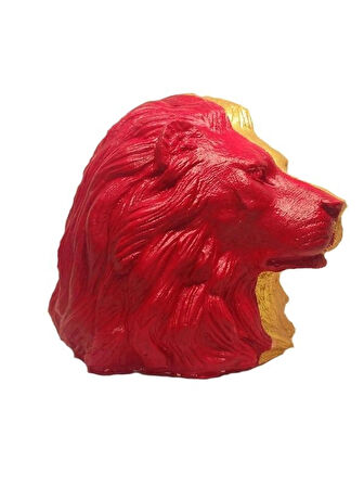  Gold Red Aslan Heykeli