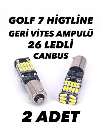 Volkswagen Golf 7 Uyumlu (highline Ledli Stop Için) Geri Vites Ampulü H21w Canbus Bay9s