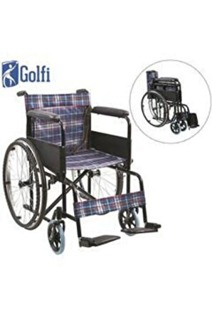 GOLFİ Basic Tekerlekli Sandalye Ekose