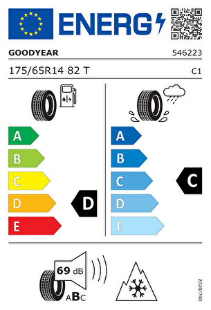 Goodyear UltraGrip 8 175/65R14 82T M+S 3PMSF ( Yıl: 2023 )