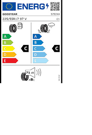 Goodyear 225/55R17 97V  Eagle Sport Tz FP Oto Yaz Lastiği (Üretim Yılı: 2021)
