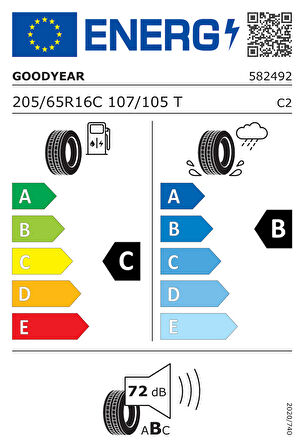 Goodyear Efficientgrip Cargo 2 205/65R16C 107/105T ( Yıl: 2023 )