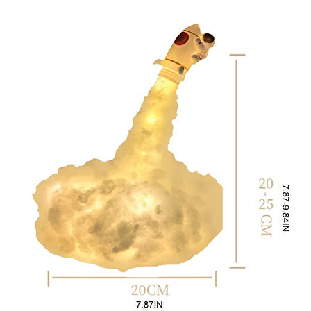 Uçan Astronot Tasarımlı Gece Lambası
