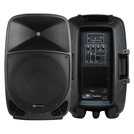 MC-15A Aktif Kabin Hoparlör 38cm 800 Watt Bluetooth Usb Sd Fm Aux