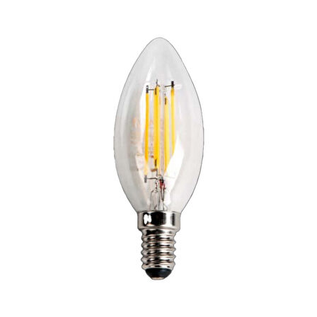 Led Ampul Filament Düz Buji 3200 E14 7W