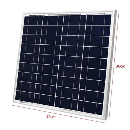 LXR-042P Güneş Enerji Solar Panel Polikristal 42 Watt