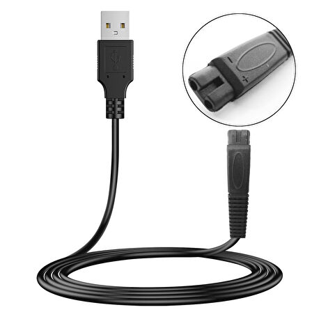 G-5355 Güç Power Tıraş Kablosu Usb 1 Metre Siyah No 5