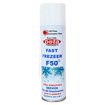 BETA F-50 200 ML FAST FREZEER SOĞUTUCU SPREY*KT-50