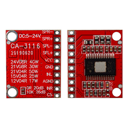 CA-3116 AUDIO MODUL TV SES KARTI 5 VOLT - 24 VOLT ARASI