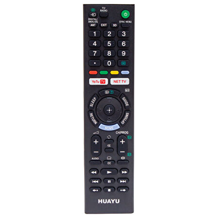 HUAYU KL RM-L1370 YOUTUBE-NETFLIX TUŞLU LCD LED TV BLİSTERLİ KUMANDA * RMT-TX202P