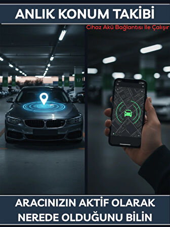 Gözcü Mobil Connect Takip Cihazı Anlık Konum Takibi Geçmişe Dönük Veri Araç Motor Gizli Takip Cihazı Geofenceli