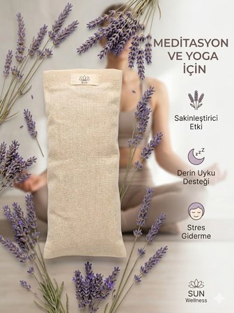 Lavanta Dolgulu Yoga Göz Yastığı Meditasyon Göz Maskesi Uyku ve Rahatlama Yastığı Aromaterapi Göz Pedi