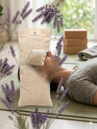 Lavanta Dolgulu Yoga Göz Yastığı Meditasyon Göz Maskesi Uyku ve Rahatlama Yastığı Aromaterapi Göz Pedi