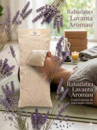 Lavanta Dolgulu Yoga Göz Yastığı Meditasyon Göz Maskesi Uyku ve Rahatlama Yastığı Aromaterapi Göz Pedi