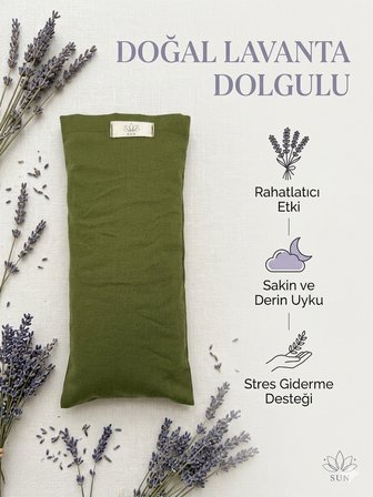 Lavanta Dolgulu Yoga Göz Yastığı Meditasyon Göz Maskesi Uyku ve Rahatlama Yastığı Aromaterapi Göz Pedi