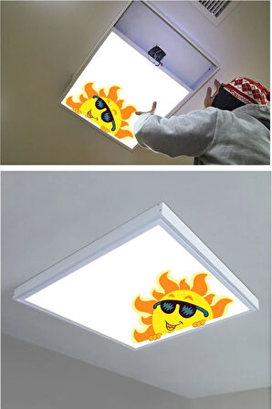 124cm X 186cm-altılı- Led-sıva Üstü-324 Watt-162 Watt-asma Tavan Led Aydınlatma-avize Modelleri