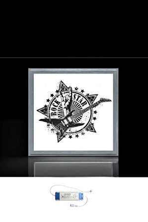 Genç Odası Led Avize Rock Star Lamba 60w Yüksek Homojen Aydınlatma 60x60 Modern Avize