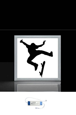 Kaykaycı Yeni Nesil Genç Led Aydınlatma-60w Büyük Tasarım Avize- 60x60 -beyaz Işık