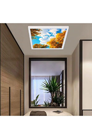 60watt-60x60 -led Salon Avize- Sonbahar Yeni Tasarım Aydınlatma- Tavana Yapışık-kolay Montaj Avize