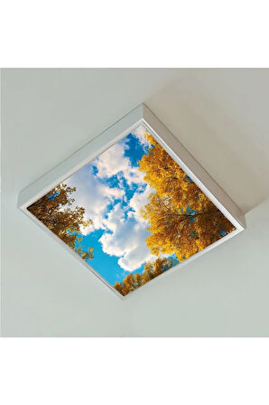 60watt-60x60 -led Salon Avize- Sonbahar Yeni Tasarım Aydınlatma- Tavana Yapışık-kolay Montaj Avize