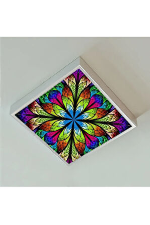 Koridor 60watt-60x60 -led Avize- Yeni Model Aydınlatma- Kare Tavana Yapışık-kolay Montaj Avize