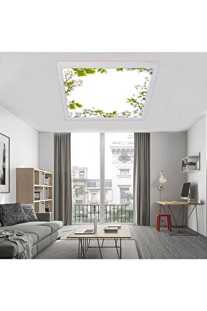 Baharlım Tavan Avize-60x60-led-54watt-tavana Yapışık Lamba-ev Aydınlatma-modern Salon Avizeleri- Uv