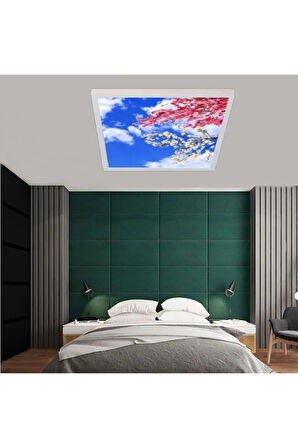60x60 Ledli, Baskılı-trendyol Avize Modeli-led Avize-54watt-tavana Yapışık Lamba-yatak Odası Avize