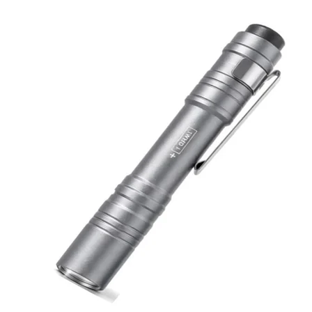 Mini LED El Feneri - Klipsli Taşınabilir Cep Feneri 1W LED, Kemere Çantaya Takılabilir