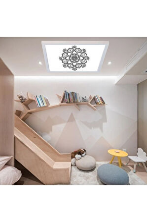 Desenli 60x60 Ledli Lamba-tavana Model Avize-54watt-beyaz Işık-ev-oda Avize Modelleri-yeni Trend