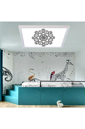 Desenli 60x60 Ledli Lamba-tavana Model Avize-54watt-beyaz Işık-ev-oda Avize Modelleri-yeni Trend