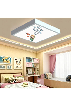 Parc Çocuk Odası Led Avize-60cmx 60xm-1.5kg Hafif-54w-30m2 Aydınlatma-sıva Üstü Kolay Montaj-pcb Led
