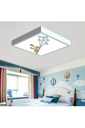 Parc Çocuk Odası Led Avize-60cmx 60xm-1.5kg Hafif-54w-30m2 Aydınlatma-sıva Üstü Kolay Montaj-pcb Led