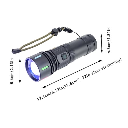 Şarjlı Kamp Feneri / Dijital Ekranlı Güç Göstergeli - 9 Mod Powerbank Özellikli, Şarj Kablolu, Taşıma Çantalı (Tripod Takılabilir)