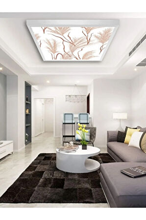 New Art-salon-avize-60x60-54w-led-armatür-oturma-odası-aydınlatma-desenli-panel-salon-led-avize- A+