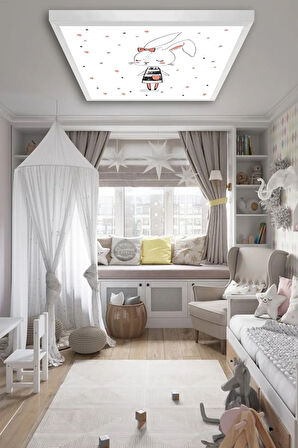 -bebek Odası Avize-60cmx60cm-54watt-led-bebek Avize-baby Girl Led Light-