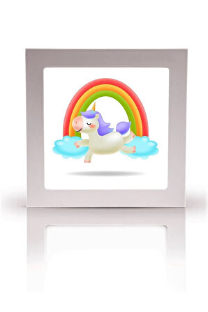 60watt- Çocuk Odası Led Avize, Hayal Perest 60cmx60cm Led Çoçuk Odası Avize