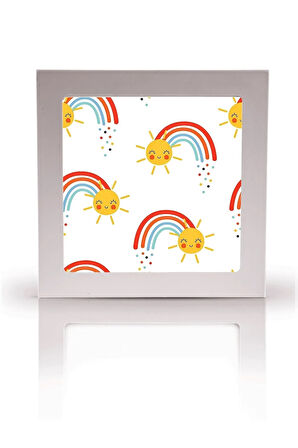 Genç Odası Avize-60cmx60cm-54watt-led-6500 Kelvin (beyaz)-30m2 Alan Homojen Aydınlatma-uv Baskı Led