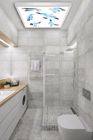 Wc Avize-60cmx60cm-54watt-led-armatür-banyo-aydınlatma-desenli-panel-wc-led-lamba-wc Için Uygundur